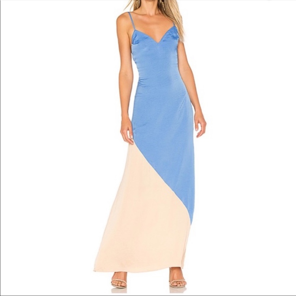 Lovers + Friends - Revival Dress in Ocean/Nude